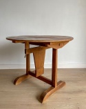 Składany okrągły stolik winiarski "vendange" Francja XIX w.